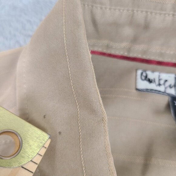 Quiksilver Shirt Mens X-Large Brown Polyester Blend Button Down Chest Pocket - Picture 5 of 9